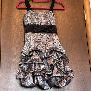 Grey and Black Junior Dress